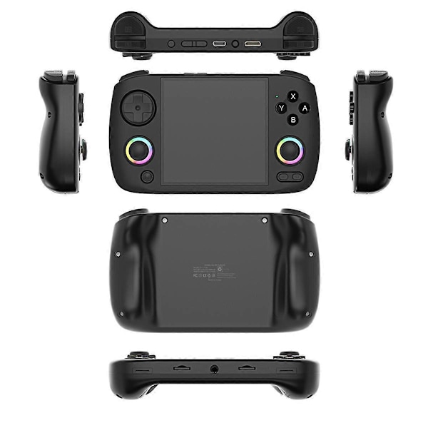 RG CubeXX Retro Håndholdt Spillkonsoll 32G+256G RGB Joystick Videospiller Støtter WIFI Bluetooth Svart