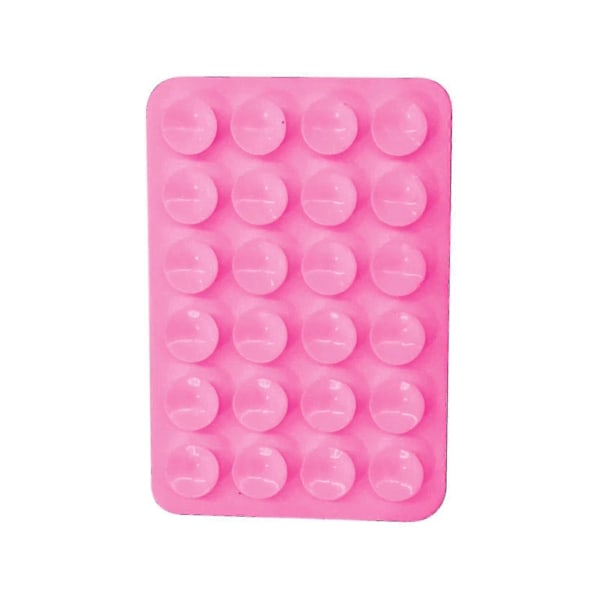 5 st Silikon Sugpropp Telefonfodral Självhäftande Fäste, För Iphone & Android Mobiltelefonfodral Kompatibelt, Handsfree Mobiltelefontillbehör Hållare pink