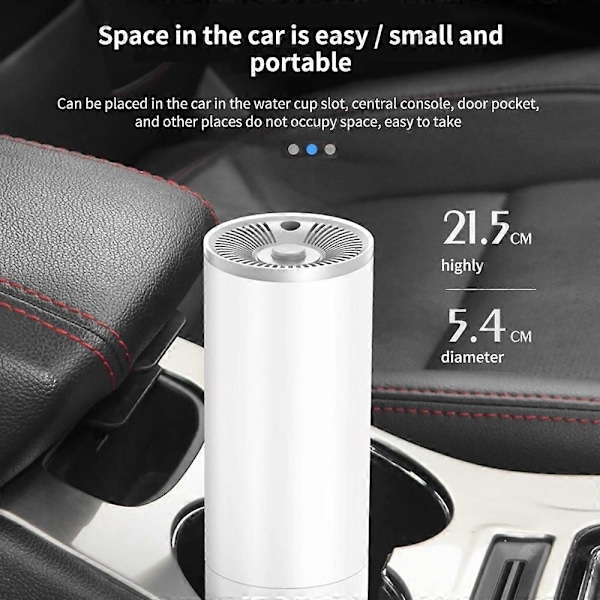 Kannettava Mini-autonimuri 120W Kädessä pidettävä Tehokas Autonimuri Kuiva Märkä Imu Valkoinen