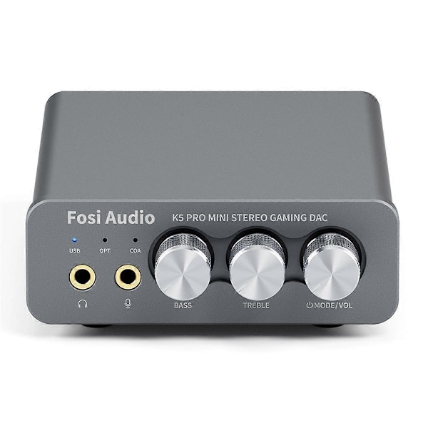 K5 PRO USB Gaming DAC med Mikrofon Hörlursförstärkare Mini Ljud-DAC för Stationära Datorer Drivna Aktiva Högtalare