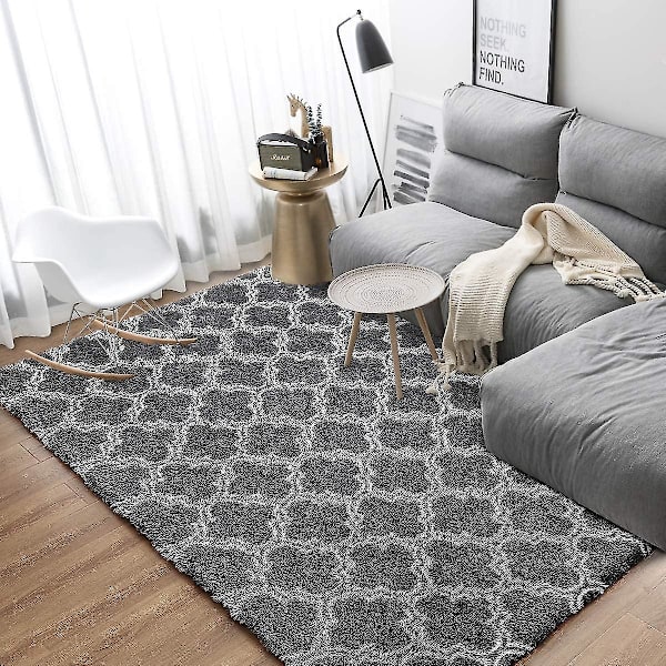 Tflycq Geometriska Mattor för Sovrum - 152 x 244 cm Luddig Ryamatta Modern Inomhus för Vardagsrum Flickor Pojkar Barnrum Studentrum Barnkammare Hem Semesterinredning Golv