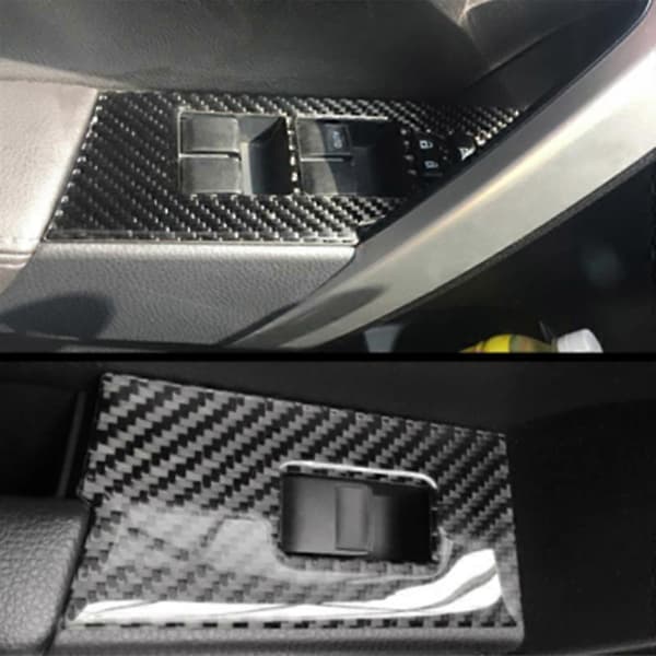 Carbon Fiber Indvendig Vindueskontakt Panel Dæk Trim til 2014-2018