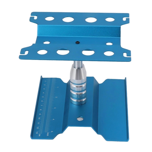 RC Bil Arbetsställ Aluminium Reparationsarbetsstation Modell Reparationsbord Med Exakt Skala 360 Graders Rotation Blå
