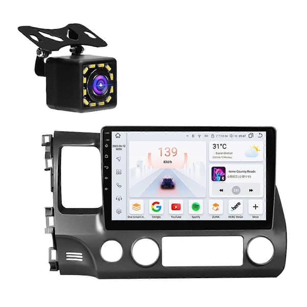 2005-2012 10 tuuman 2din Android 12 Autoradio Multimediasoitin Navigointi GPS Audio Stereo 4G Carplay