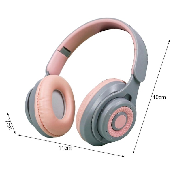 Vikbara Trådlösa Hörlurar HiFi Ljud Snabbladdning Brusreducering Mikrofon 10H Speltid Bluetooth-kompatibla 5.3 Over Ear Headset