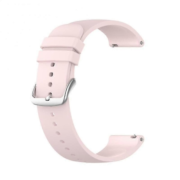 Silikoninen kellon ranneke Huami Amazfit Gts 2 Mini -rannekkeelle Älykellon ranneke Urheiluranneke Xiaomi Amazfit Gts 2 Mini -rannekkeelle pink  silver1019