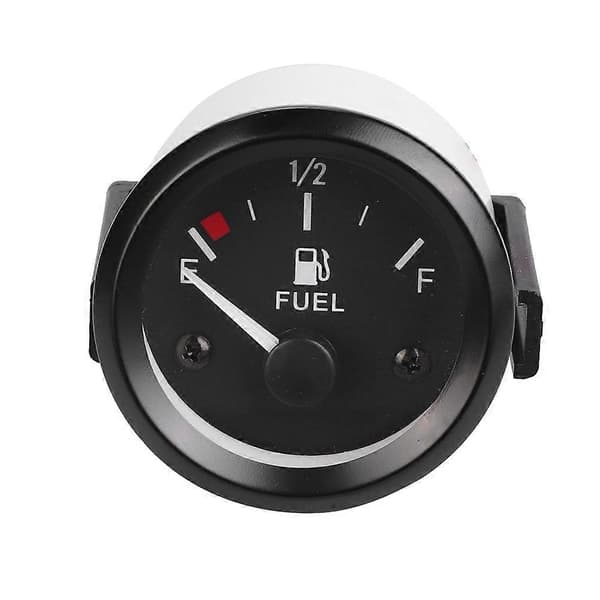 2 tum 52mm Bil Bränslenivåmätare med Bränslesensor E1/2F Pekarindikator