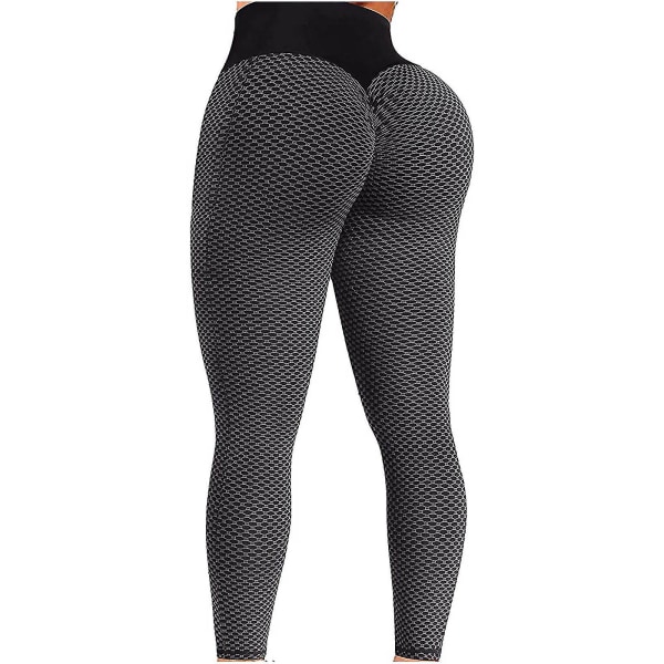 Tflycq Womens Stretch Yoga Leggings Fitness Löpgym Sport Full Längd Active Pants Black XXL