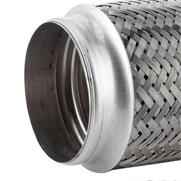 Rustfri Stål Udstødning Fleksibel Rør Fletning Reparationsrør Samling 150x89mm/6x3.5in