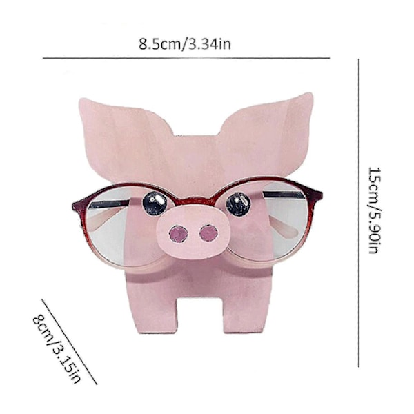 Brilleskabsdyr Brilleramme Hund Træ Brilleskabs Display Stativ piggy