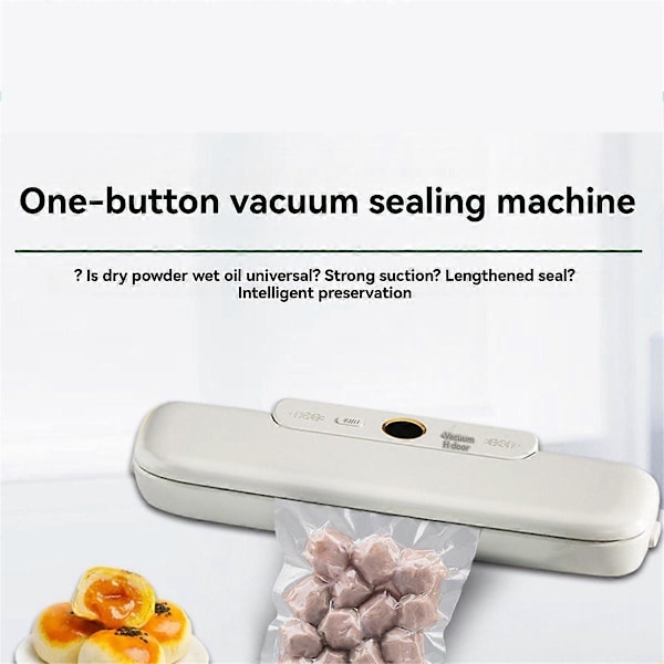 Vacuum Sealer Lille Mad Vakuum Maskine Friskhedsbevarende Kompressionsforseglingsmaskine Husholdningsforseglingsmaskine Sort (EU)