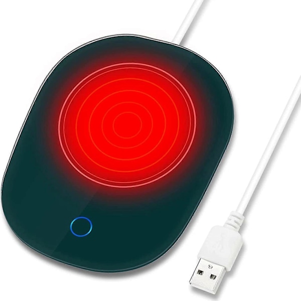 Halv Pris USB Elektrisk Kaffekopp Varmer Pad Te Drikkevarmeplate Skrivebordskopp Pad 100% Ny pink pad