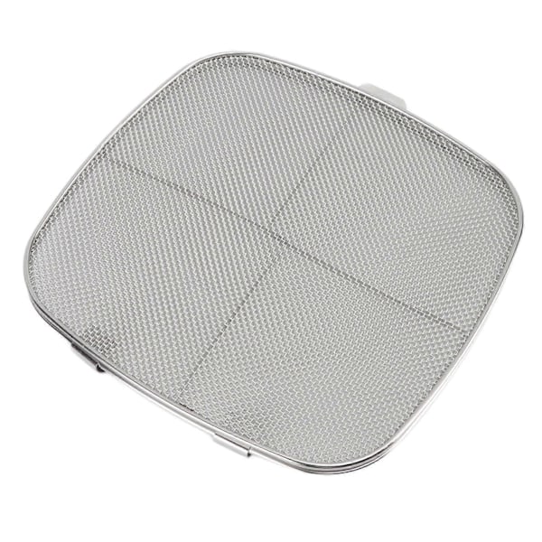 Friteuse Sprutbeskyttelse 304 Rustfritt Stål Dobbel Dekk Frityr Sprutskjerm for Oval Grillmaskin Hjemme