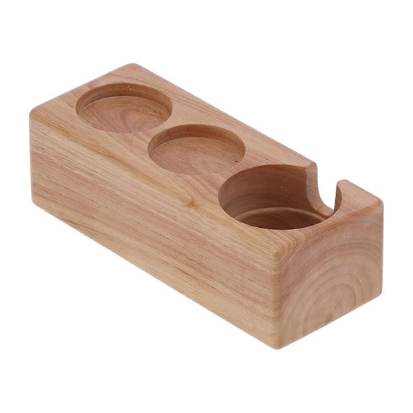 3-huls komposit træ kaffehåndtag holder stativ base kaffe tamper stand til bar kaffebar