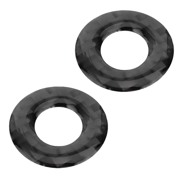 2 st Kolfiber Dörrlås Bultar Trim Inre Dekoration Passar Dodge Challenger 2008–2014