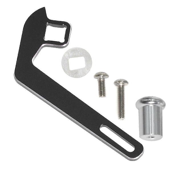 Enhandsmanöver Adapter Sändare Ratt för RC Bil TQI Fjärrkontroll -4 TRX6 Slash Summit, Svart