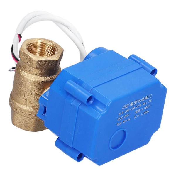 Motoriserad kulventil DN15 Mini Elektrisk Rak Hydraulisk Utrustning DC3-6V