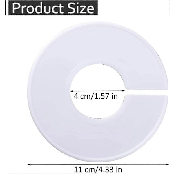 Tøjstativ Dividere Runde 20 Stk Stativ Divider Bøjler Separator, 11cm - XC