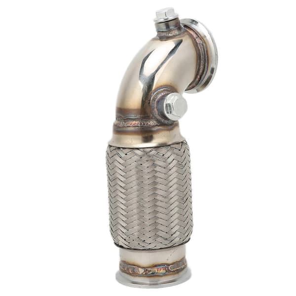 2,5in V-bånds til V-bånds Downpipe 90 Grader med Fleksibel Bælg Rustfri Stål Modifikation