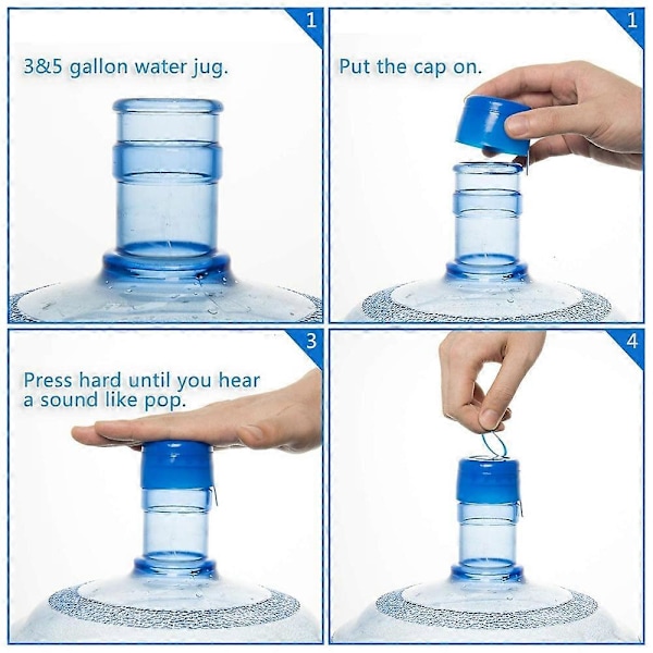 30-pack Spillfria Flasklock Anti-Stänk Flasklock Återanvändbara för Vatten Återanvändbara Lock för Vattendispenser