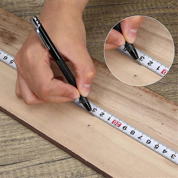 2 ST volframkarbidrits med magnet med 12 utbytesmarkeringstoppar, med klämma för glas/keramik/metallplåt