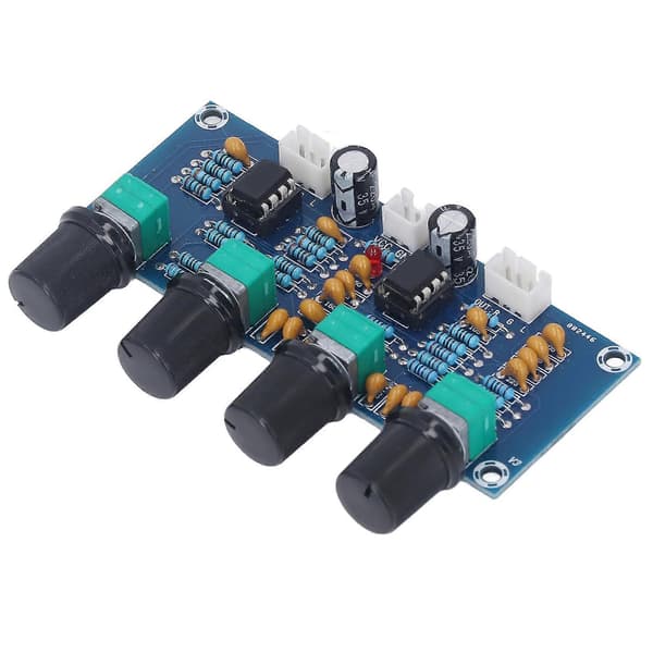 Forforstærker Modul Dobbelt Kanal Forforstærker Tone Board til Digital Forstærker DC 12V?24V