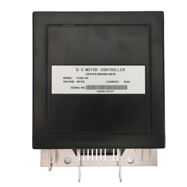 Golfbil Motor Kontroller 36VDC 300A 9 Pins 5 Terminaler Jevn Drift 1206SX Erstatning for EZGO TXT Medalist 1995 til 2000