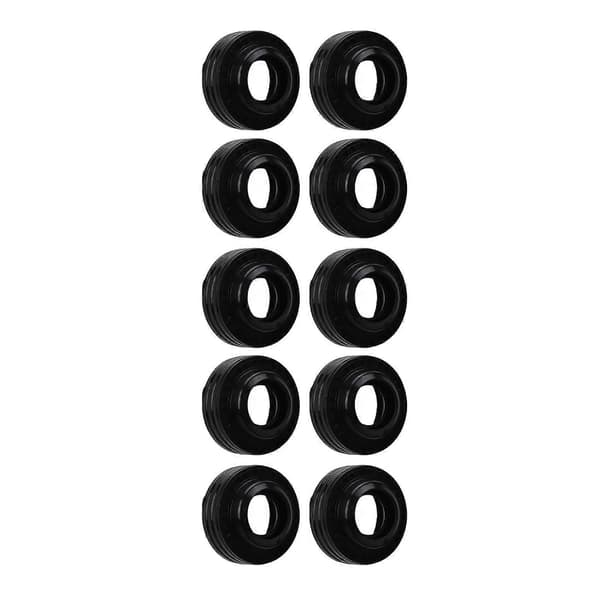 10 stk. AC Kompressor Akseltætningssæt Gummi Sort Cirkulær AC Kompressor Olietætning Passer til 10S AC Kompressor