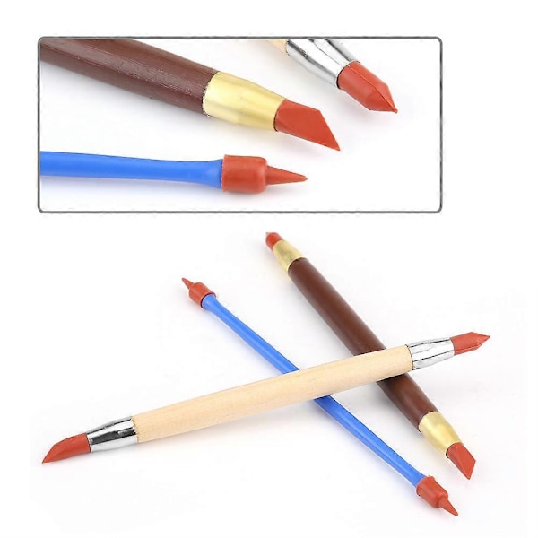 Silikone Polymer Hoved Keramik Ler Skulptur Modellering Pen Fjernelse af Spor DIY Værktøj