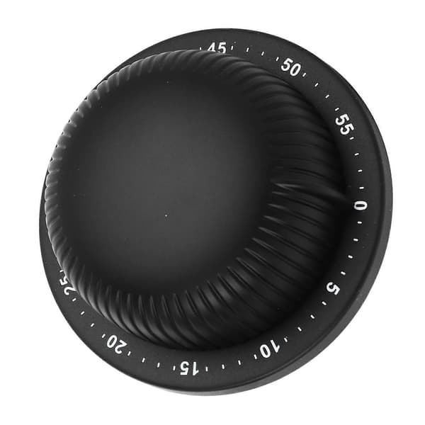 Mekanisk Timer med Magnetisk Bagside, Rustfrit Stål Kabinet, Nedtællingspåmindelse med Høj Alarm til Køkken, Studierum, Sort