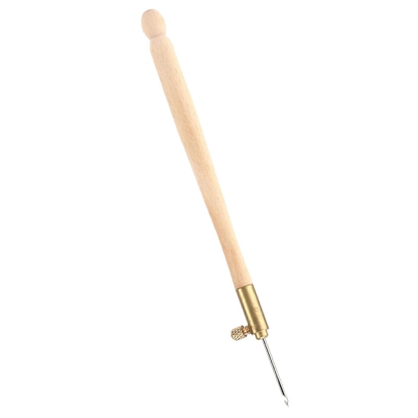 Tambour-virkkuukoukku, ergonomisesti muotoiltu liukumaton kahva, helppo käyttää ranskalaisessa kirjontavirkkauksessa 3 neulalla DIY-ompeluun