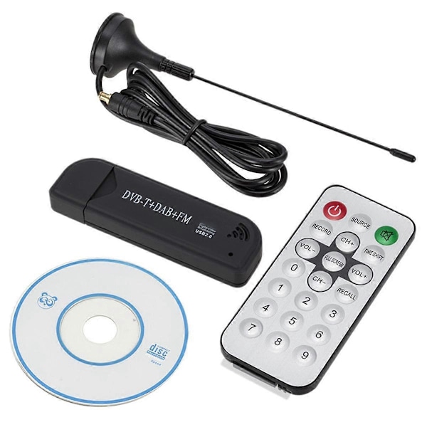 USB2.0 FM SDR Dongle Digital TV Tuner Stick Mottaker for Sanntids Opptak og Avspilling
