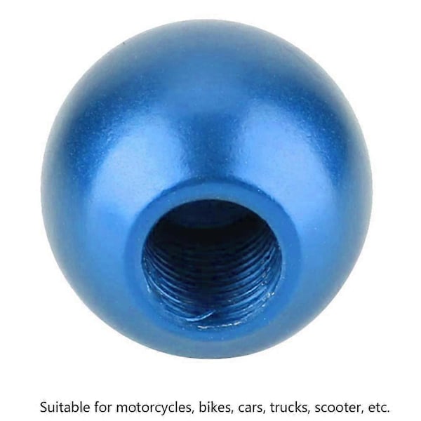 4 stk. Aluminium Legering Motorcykel Bil Lastbil 8-Ball Dæk Luftventil Hætter Hjul Støvdæksler Blå