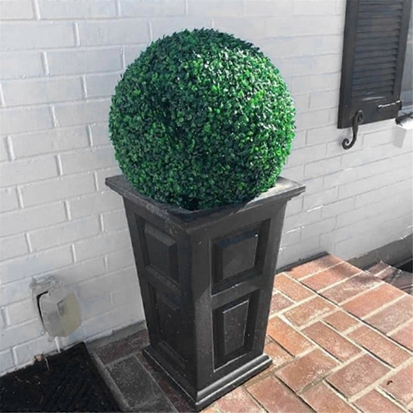 2 st Konstgjorda Växt Topiary Boll Trädgårdssfärer Topiary Växt Utomhus Inomhus Dekoration för Trädgårdsdekor M