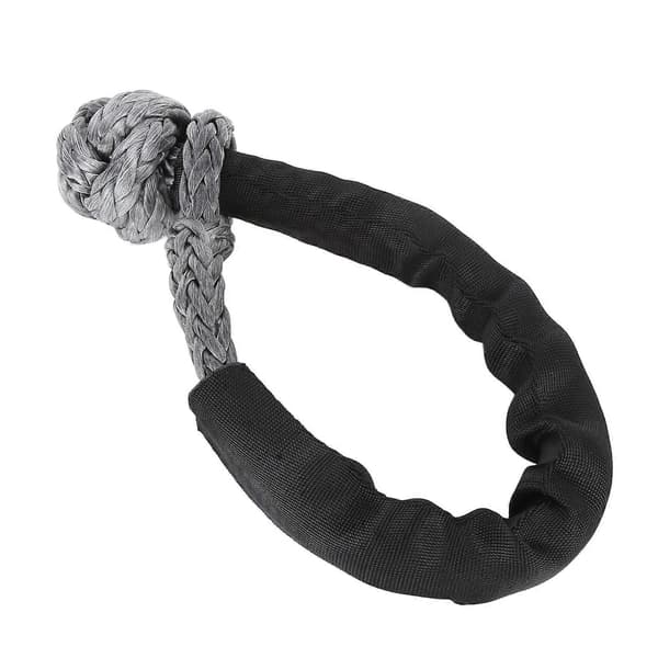 Mjuk schackel vinschring rep bogseringstillbehör för bil/terrängfordon J014 60mm 16T (Svart)