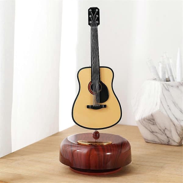 Gitarr Klassiska Instrument Pipa Speldosa Hem Vin Skåp Dekorationer Violin Gitarr Oktav Låda Heminredning