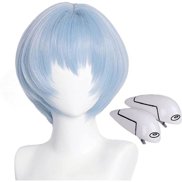 Rei Ayanami Asuka Cosplay Peruk Med Hårspännen Eva Kostym Peruk Genesis Evangelion Anime Peruk Värmebeständig Syntetisk Hårperuk För Cosplay Kostym Anime rei ayanamy