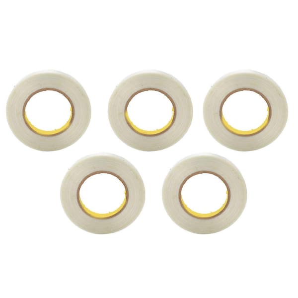 5 stk. Filament Strapping Tape Transparent Glasfiber Stærk Trækstyrke til Pakning Forsegling