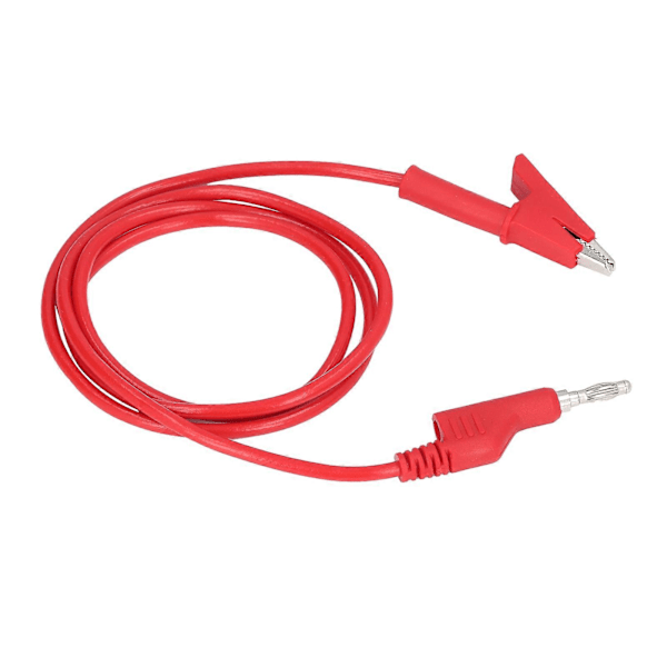 Krokodilklämma Testkablar Banankontakt Trådkabel Flexibel för Elektrisk Testning J.70035?1 4mm Röd