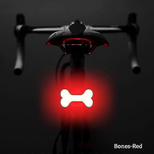 Uusi Sydämen Muotoinen Led Pyöränvalo USB Ladattava Polkupyörän Takavalo Vedenpitävä Mtb B