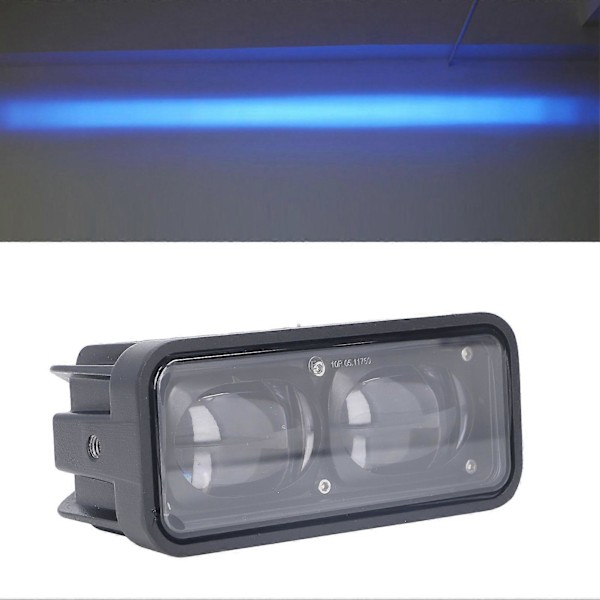 Dobbelt Linse LED Gaffeltruck Sikkerhedslys Robust Høj Lysstyrke Lige Advarsels Sikkerhedslampe DC12V Blå