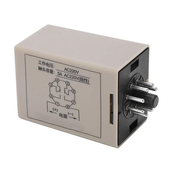 Blinkrelä Tidsfördröjningstimer 8 Stift 1S Oändlig Loop 5A AC 220V för Maskinkontroll