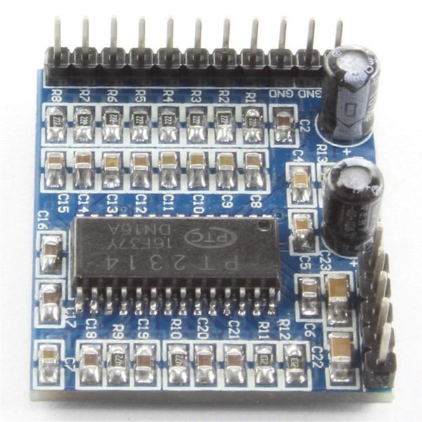 PT2314 Lydkvalitetsjustering Stemmemodul IIC I2C 6V-10V Lydbehandlingsmodul
