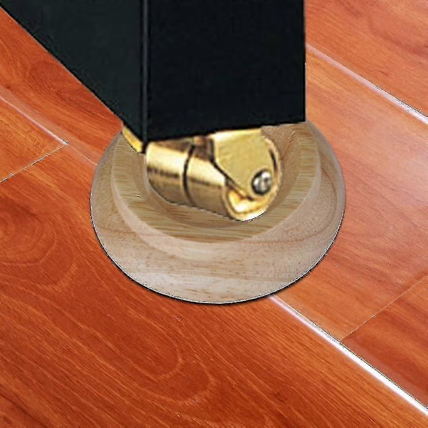 4 st Upprätt Piano Rullkopp, Premium Hårdträ Piano Rullkuddar Möbelben Natural Wood