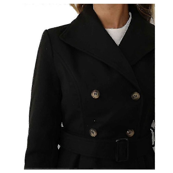 Dame Dobbeltradet Trenchcoat S