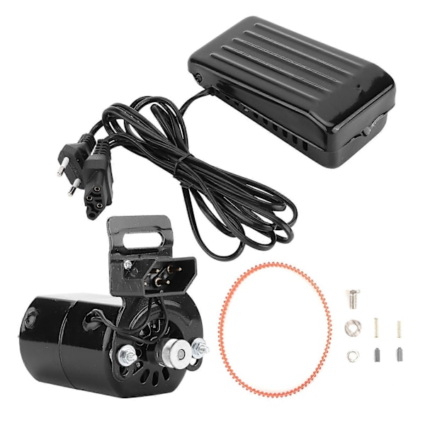 Symaskine Motor Kit Husholdning med Fodpedal Kontrolrem 180W EU Stik 220V
