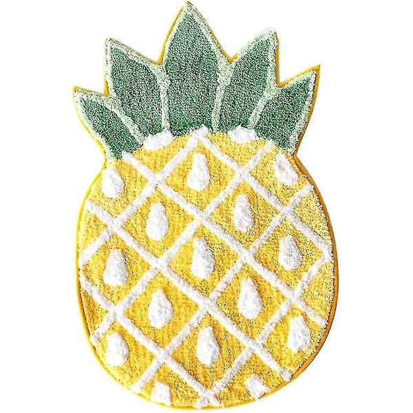 Tlmccf Dörrmatta med Ananas, Halkfri Matta med Tecknad Ananas Välkomstmatta för Heminredning Vardagsrum Sovrum