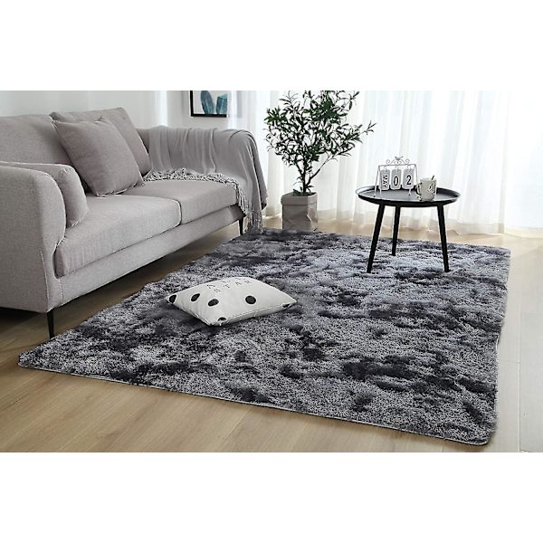 Tflycqsoft Modern Shaggy Matta 4x6.6 för Sovrum Vardagsrum Sovsal Barnrum Hem Dekorativ, Halksäker Plysch Fluffig Päls Area Mattor Bekväm Sjuksköterska
