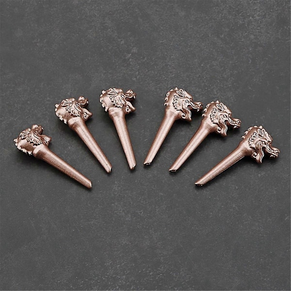 6 stk. Drage Metall Akustisk Gitar Bro Pins Strenger Fikserte Koner