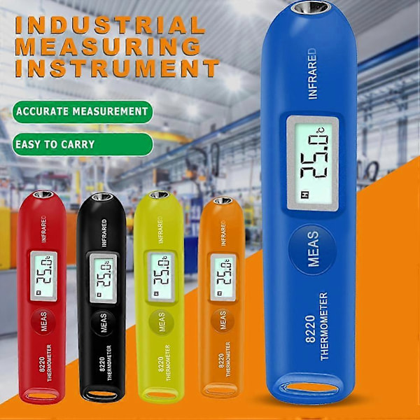 Kontaktlös Mini Digital Infraröd Termometer med LCD Handhållen Portabel Ficktemperaturpenna